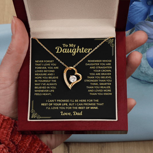 To My Daughter - "Straighten Your Crown" Necklace