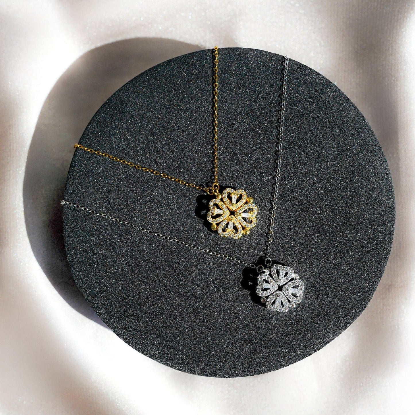 Daughter’s Lucky Clover Necklace & Forever Rose Keepsake Gift Set