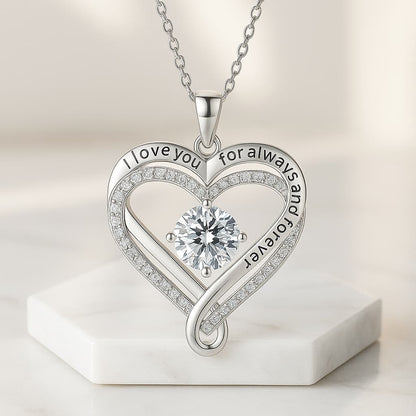 To My Wife – Always & Forever Love Heart Necklace