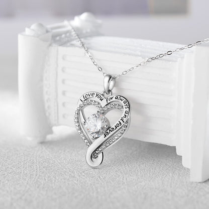 To My Wife – Always & Forever Love Heart Necklace