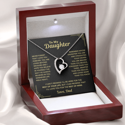 To My Daughter - "Straighten Your Crown" Necklace