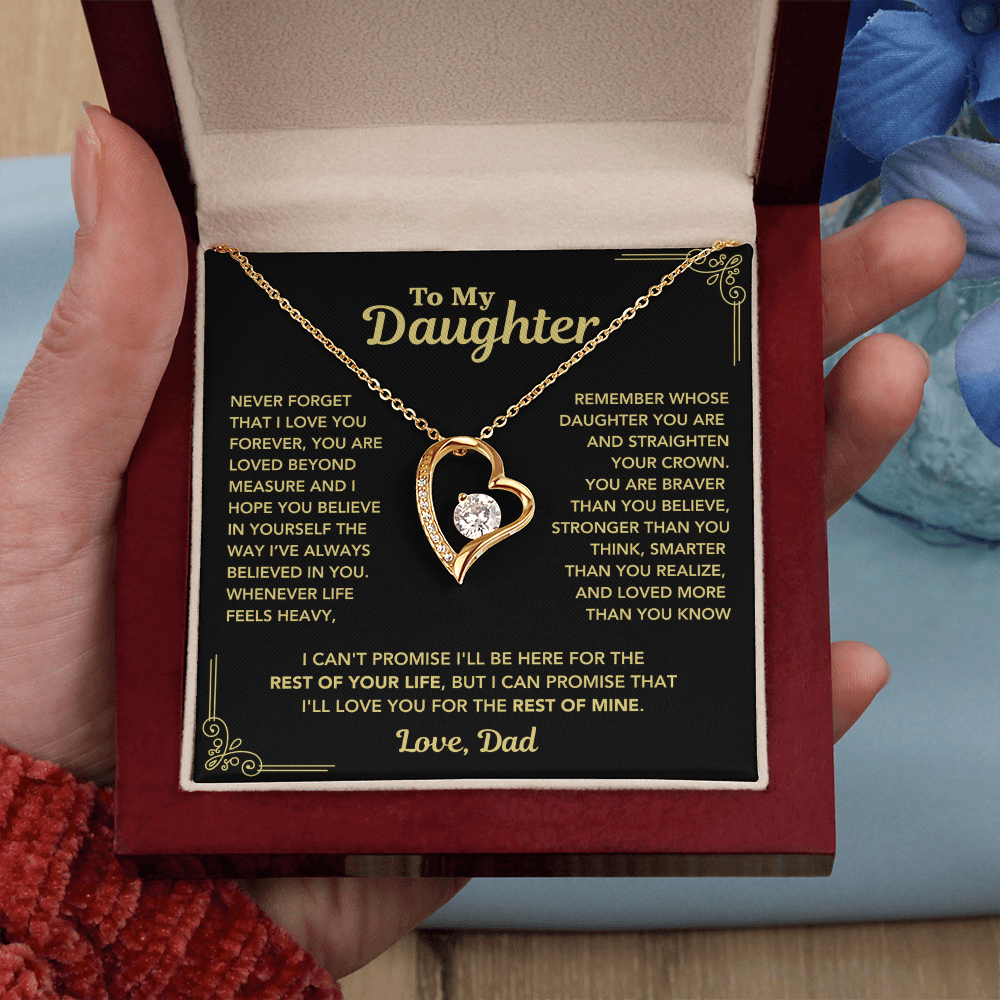 To My Daughter - "Straighten Your Crown" Necklace