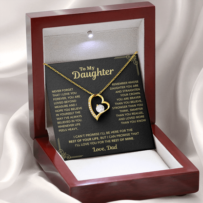 To My Daughter - "Straighten Your Crown" Necklace