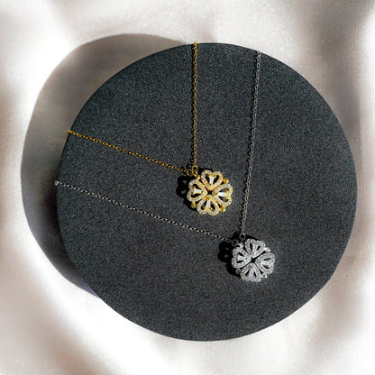 Daughter’s Lucky Clover Necklace & Forever Rose Keepsake Gift Set